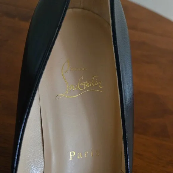 CHRISTIAN LOUBOUTIN Ron Ron 85 Black Kid Pumps 10/40 - Picture 6 of 11